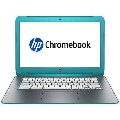 HP Chromebook 14, Nvidia Tegra K1, 2GB RAM, 16GB eMMC Flash, Wi-Fi, 14  Ocean turquoise & white